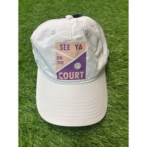 Prince White Graphic Cap Hat See Ya‎ On The Court Girls OSFA NYLON New